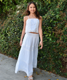 Love Shack Fancy Girls Sampaio Skirt White Girls Casual Bottoms Love Shack Fancy