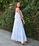 Love Shack Fancy Girls Sampaio Skirt White Girls Casual Bottoms Love Shack Fancy