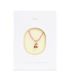 TAI Necklace Card Cherries Jewelry - Trend TAI Gold