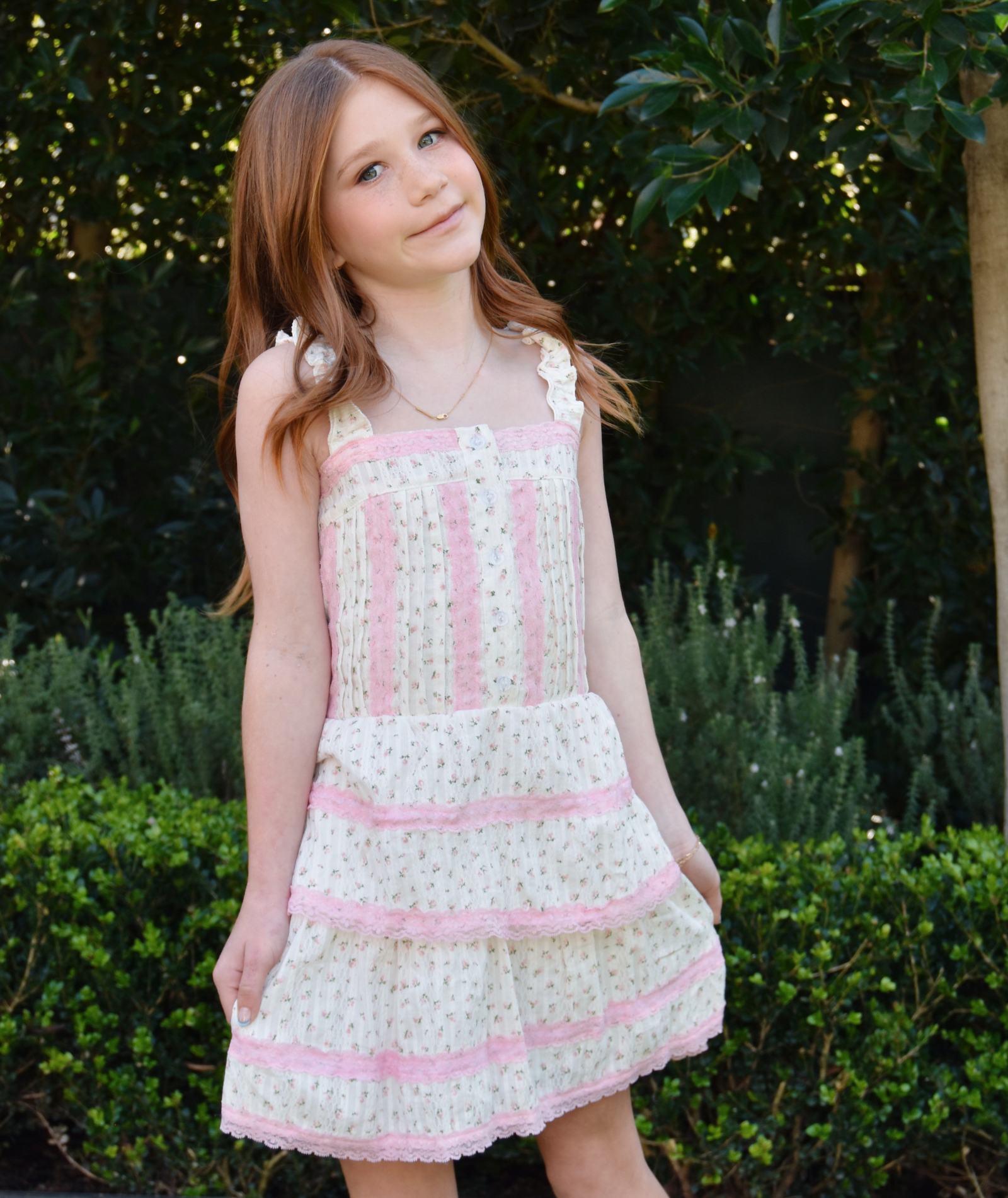 FBZ Girls Fiona Floral Lace Dress