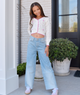 DL1961 Girls Lily Prairie Wide Leg Jeans Girls Denim DL1961 Denim Y/S (7/8)