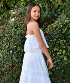 Love Shack Fancy Girls Quince Top White Girls Casual Tops Love Shack Fancy