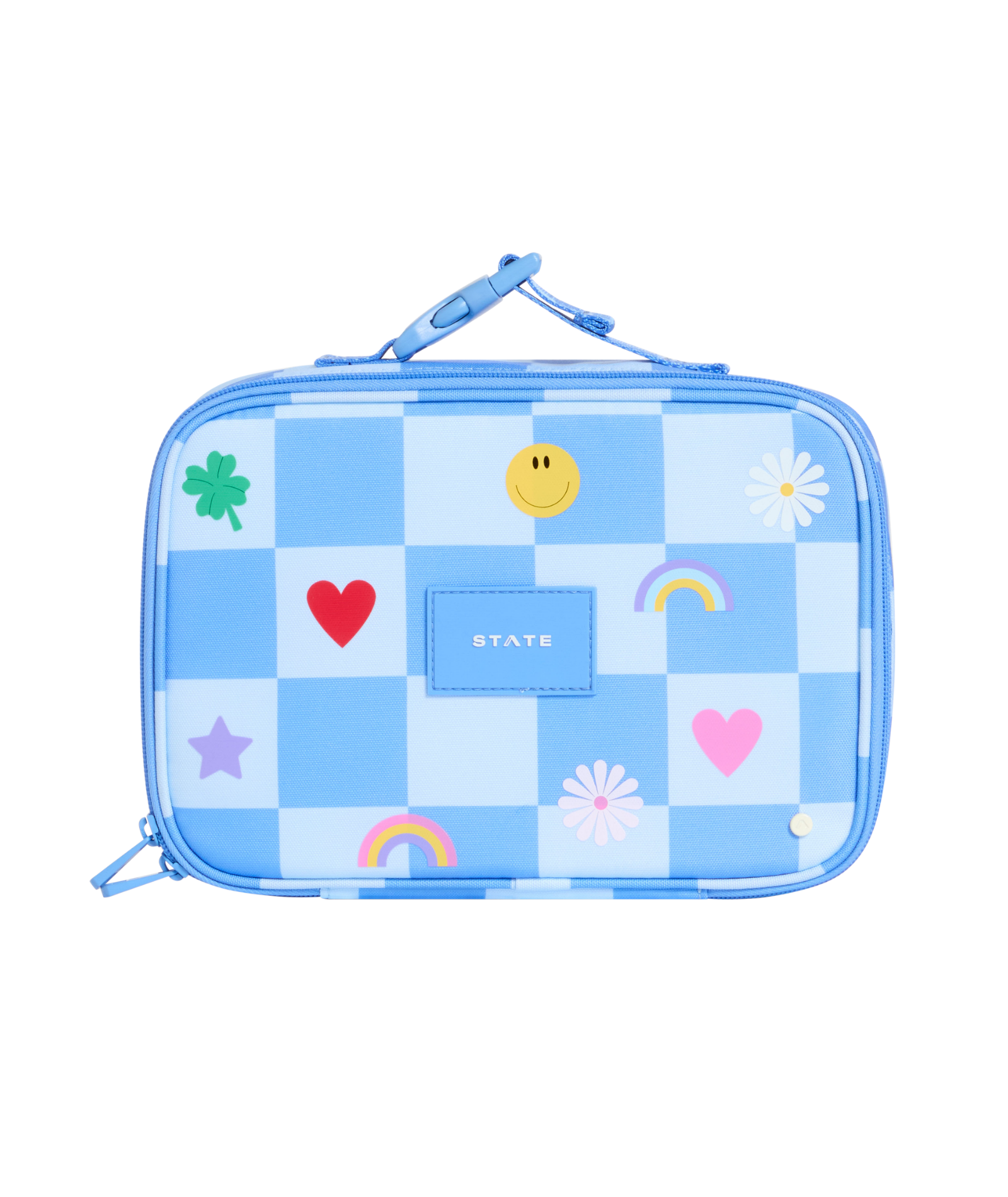 State Bags Rodgers Lunch Box Charms Blue Check