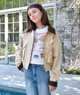 8apart Women Korey Cropped Khaki Jacket Distressed/seasonal womens 8apart Tan Juniors/Women S