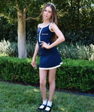 Katie J NYC Girls Whitney Dress Evening Blue/Cream Girls Special Dresses Katie J NYC