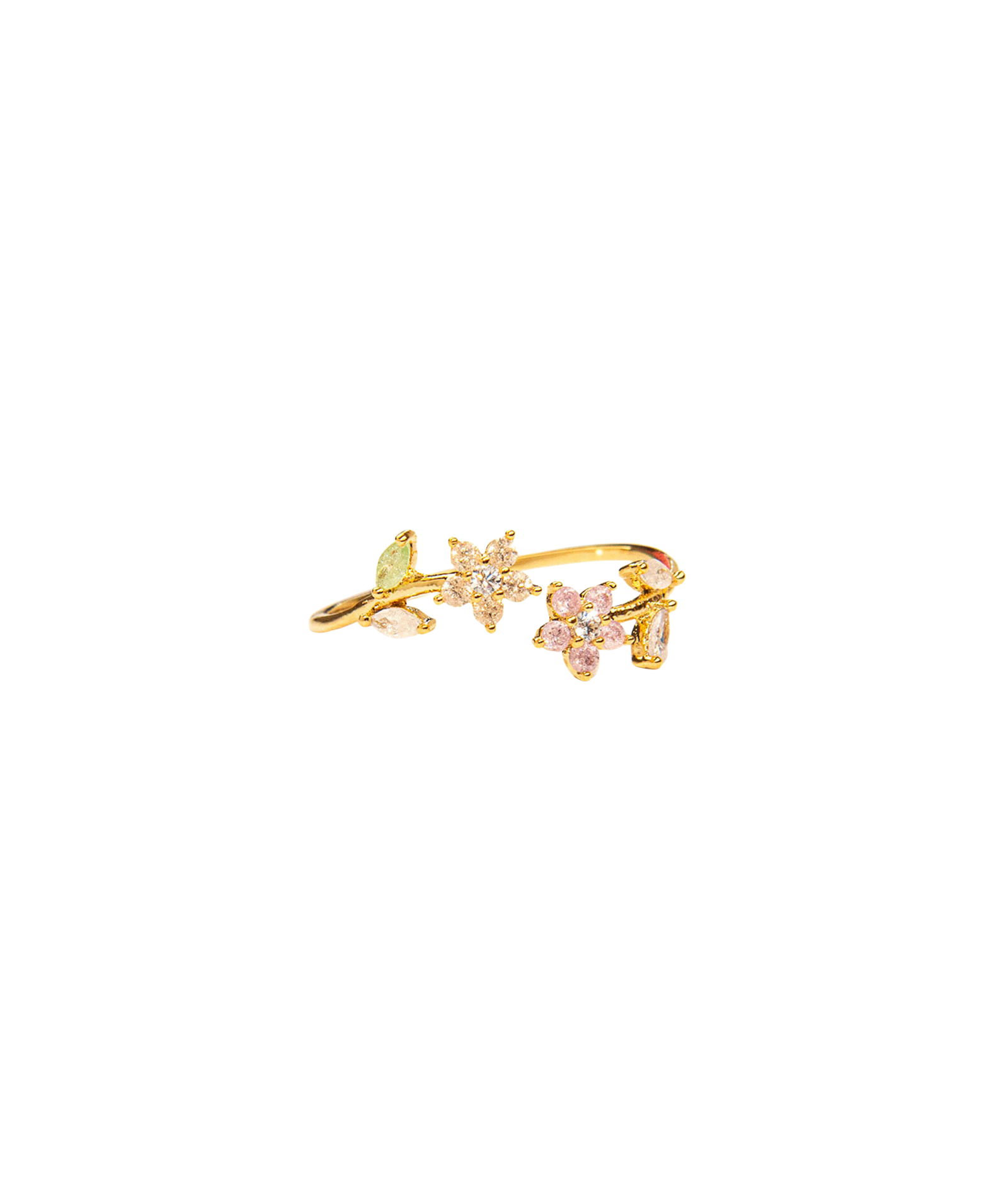 TAI Pastel Flower Ring Jewelry - Trend TAI Gold