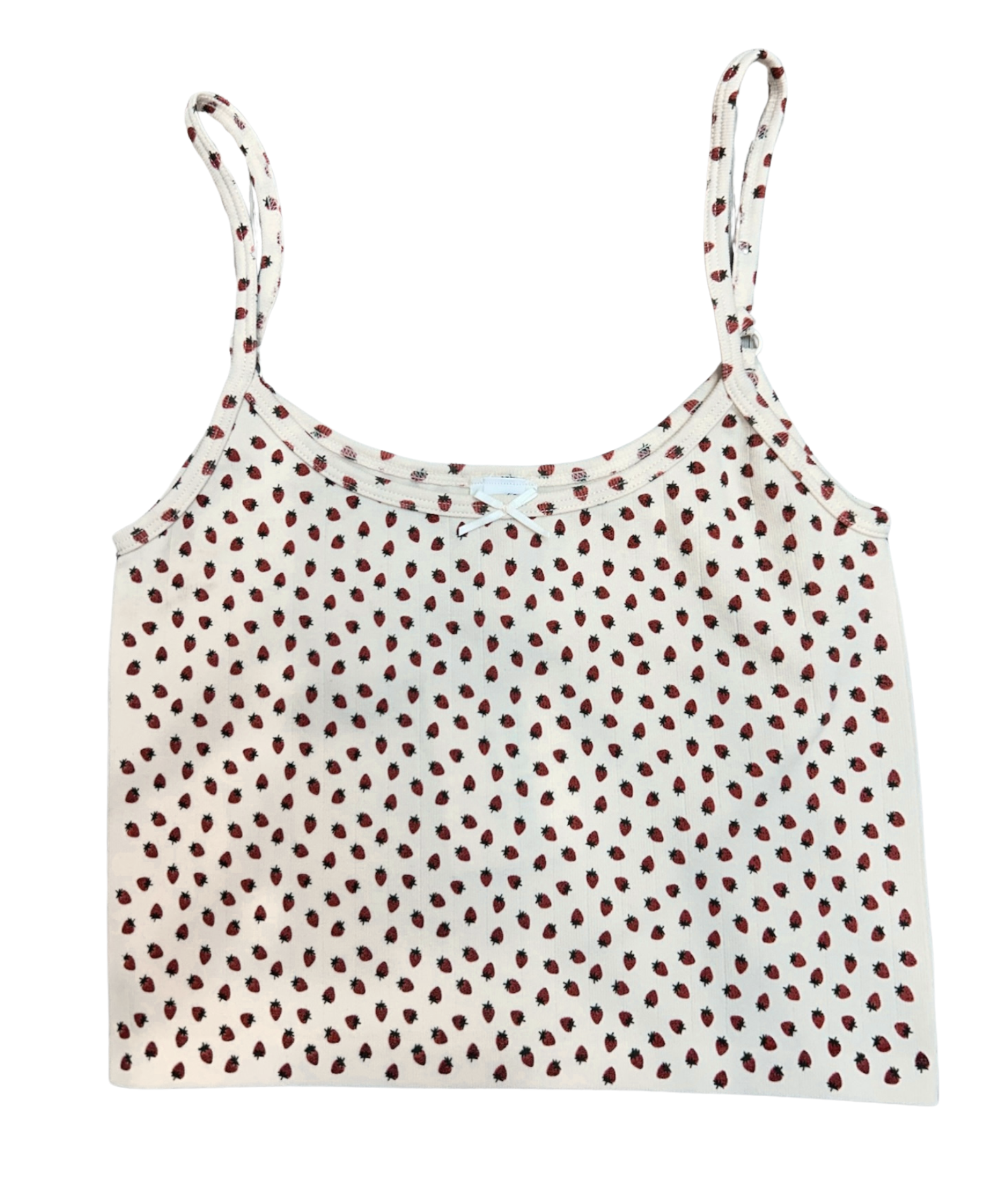 8apart Women Summer Strawberry Top Womens Casual Tops 8apart Cream Juniors/Women S/M