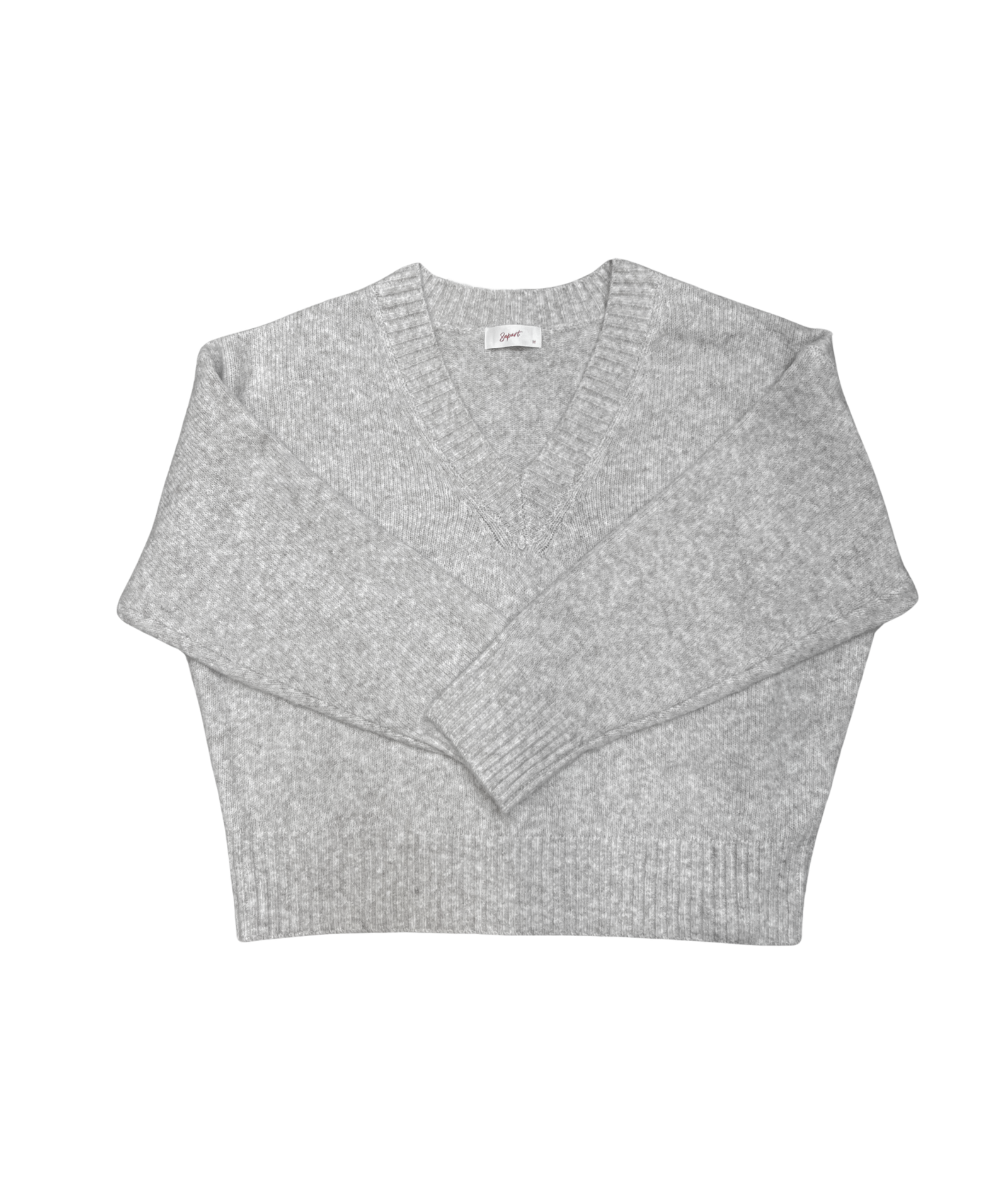 8apart Women Kennie V-Neck Oversized Sweater Womens Casual Tops 8apart Oatmeal Juniors/Women S