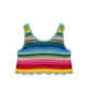 Katie J NYC Girls Palmer Rainbow Crochet Tank