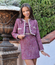 Katie J NYC Girls Hattie Hot Pink Boucle Jacket