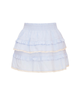 Love Shack Fancy Tween Billie Skirt Chambray Sky