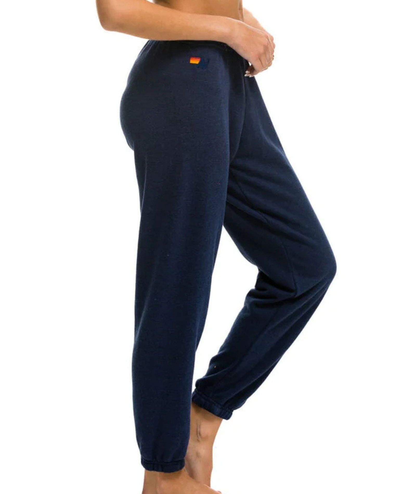 Aviator Nation Women 5 Stripe Sweatpants Navy/Blue Womens Casual Bottoms Aviator Nation