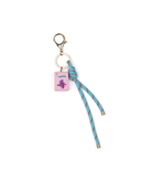 Mahjong Key Chain With Turquoise Cord Accessories Frankie's Exclusives Multi