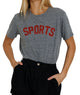 Sunny Somewhere Women Red Sports Everyday Tee