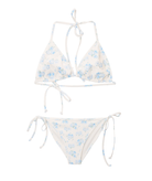 Love Shack Fancy Tween Dannie Bikini Blue Marina Accessories Love Shack Fancy Floral Y/S (7/8)