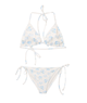 Love Shack Fancy Tween Dannie Bikini Blue Marina Accessories Love Shack Fancy Floral Y/S (7/8)