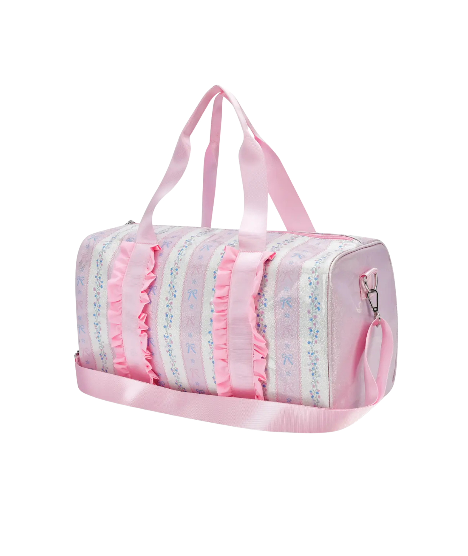 Floral Stripe Duffel Bag Accessories iScream