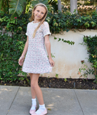 Katie J NYC Girls Emmylou Pink Multi Boucle Dress Girls Special Dresses Katie J NYC