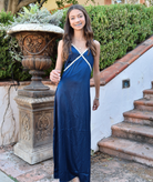 Theme Girls Miller Satin Lace Trim Maxi Dress Girls Casual Dresses Theme-NYC