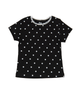 FBZ Girls Ollie Polka Dot Lace Tee Girls Casual Tops FBZ Flowers By Zoe Black Y/S (7/8)
