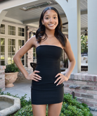 Katie J NYC Girls Tina Black/Pink Bow Dress Girls Special Dresses Katie J NYC