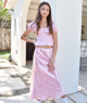 Katie J NYC Girls Anastasia Maxi Skirt Baby Pink Bow Jacquard