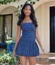 Katie J NYC Girls Tippy Dress Polka Dot Girls Casual Dresses Katie J NYC Evening Blue Y/S (7/8)