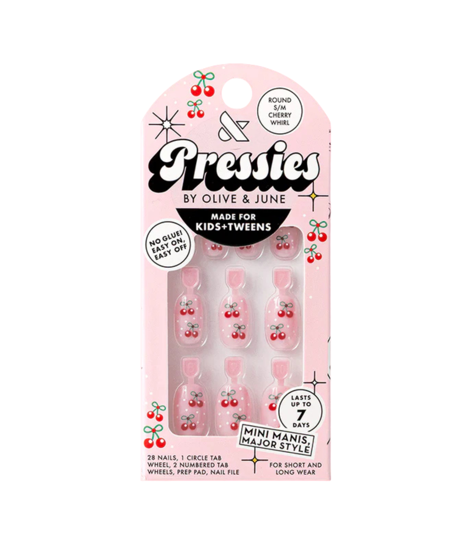 Olive and June Round Pressies Cherry Whirl Accessories Frankie's Exclusives Multi S/M