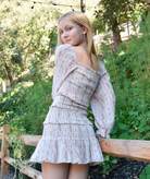 Katie J NYC Girls Cottage Stripe Sheer Laila Dress Girls Casual Dresses Katie J NYC