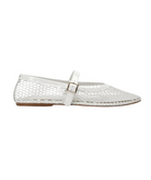 Frankie's Exclusives Women Mary Jane Mesh Ballet Flats Accessories Frankie's Exclusives White Shoes/6