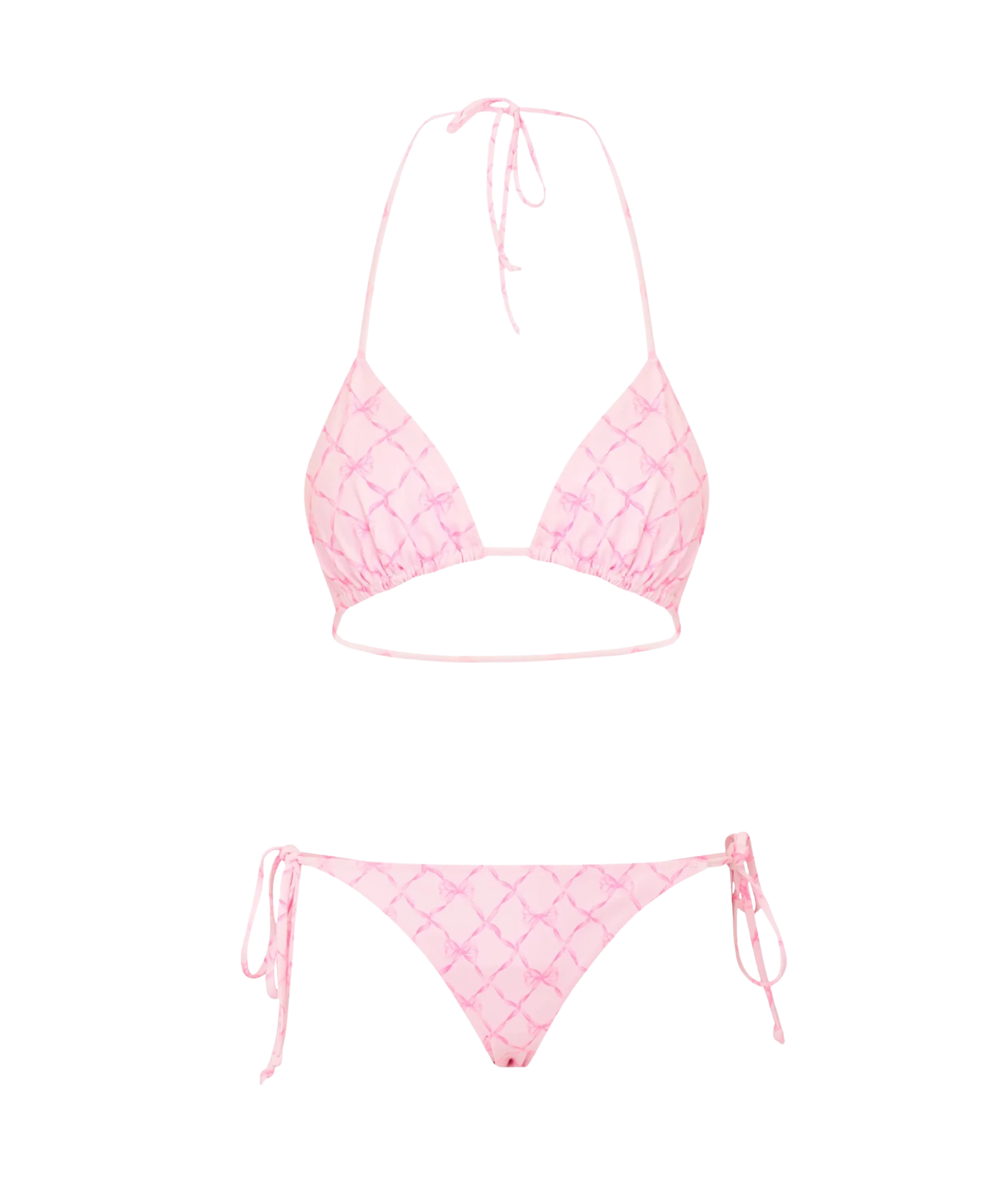 Love Shack Fancy Women Harbor Bikini Pink Peppermint