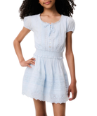 Love Shack Fancy Tween Shoreline Top Blue Finch Girls Casual Tops Love Shack Fancy