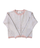 8apart Women Morgan Pink/Grey Striped Sweater