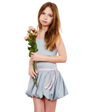 Theme Girls Bailey Satin Ballet Dress Silver Girls Special Dresses Theme-NYC