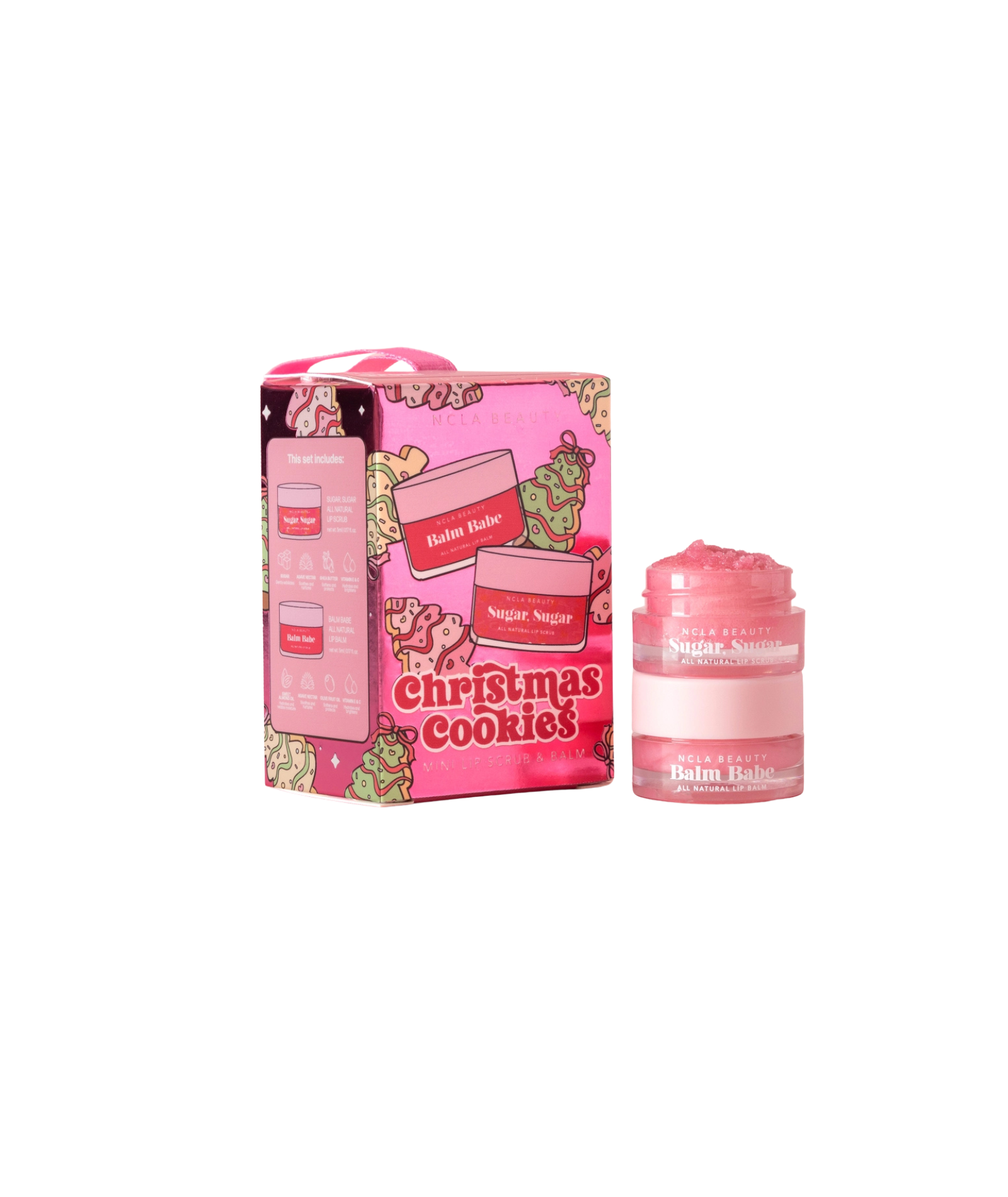 Frankie's Exclusives Mini Ornament Christmas Cookies Lip Scrub/Balm Set Accessories Frankie's Exclusives Multi