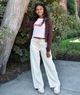 DL1961 Girls Frankie Lace Sugar Cookie Aura Low Slung Wide Leg Jeans