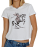 Sunny Somewhere Women Yeehaw Cowgirl Femme Tee