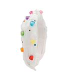 Bari Lynn Knot Headband Cotton Heart Charms Accessories Bari Lynn White