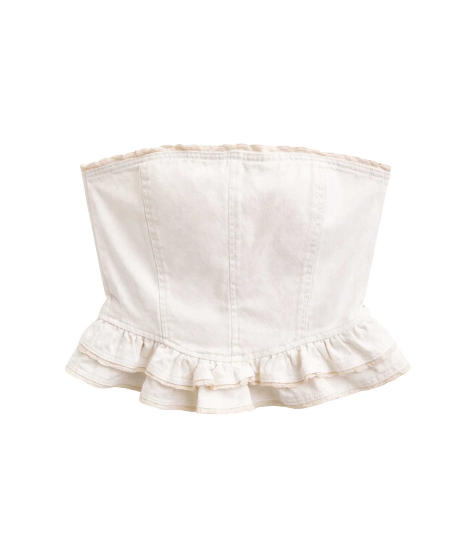 Katie J NYC Girls Kauai Lace Trim Bustier