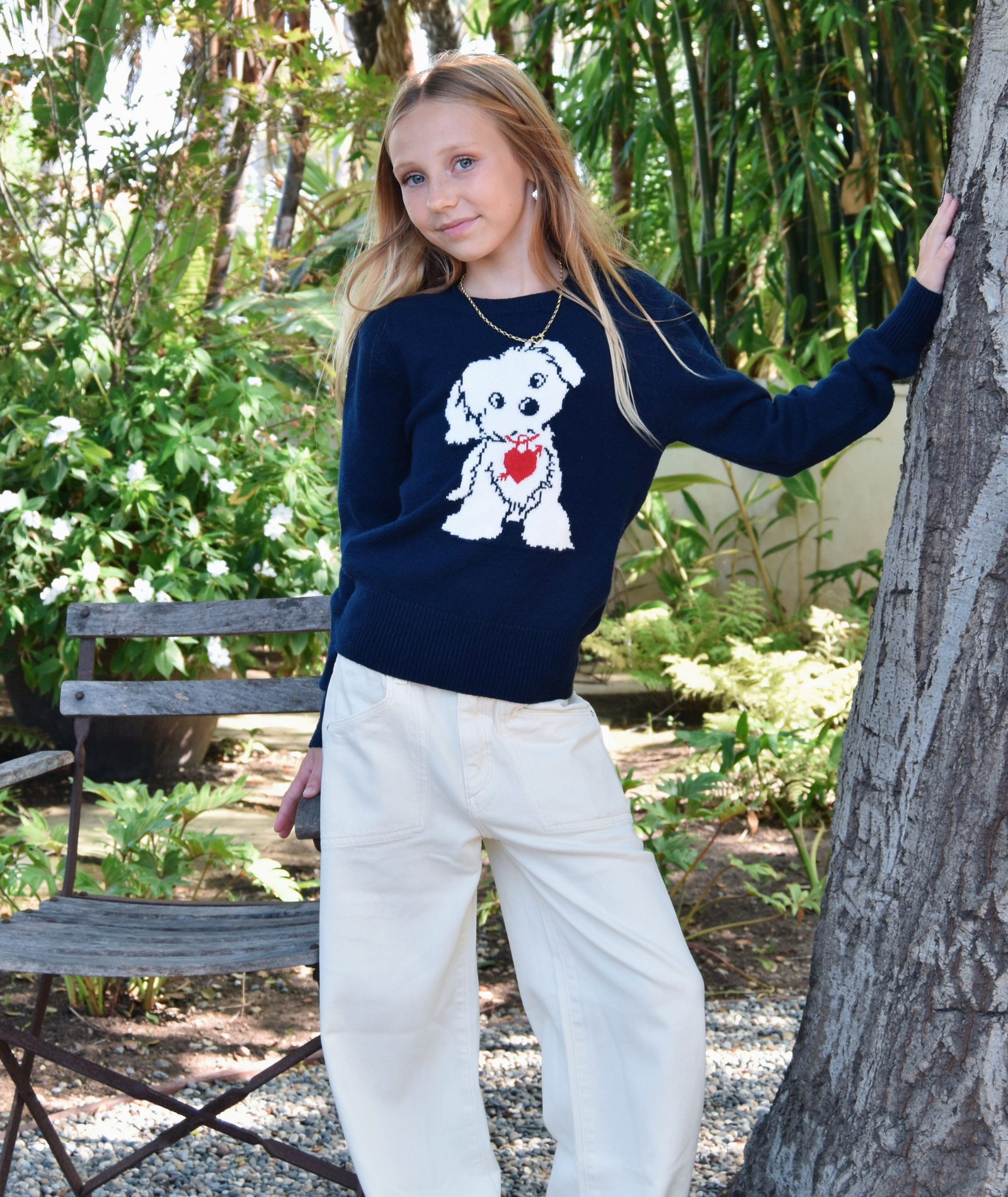 Theme Girls Tiegan Puppy Sweater