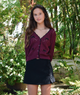 FBZ Girls Mattie Black Gabardine Bow Skirt