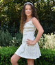 8apart Women Isla Ivory Floral Mini Dress
