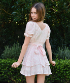 Katie J NYC Girls Pink Mini Toile Delilah Dress Girls Casual Dresses Katie J NYC