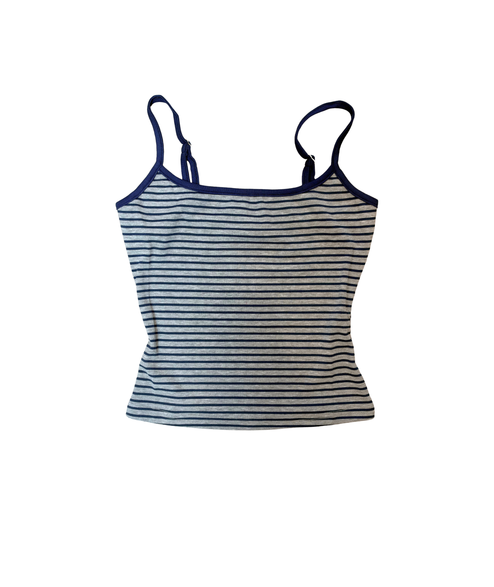 8apart Women Kirsten Grey/Navy Striped Lounge Tank