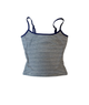 8apart Women Kirsten Grey/Navy Striped Lounge Tank