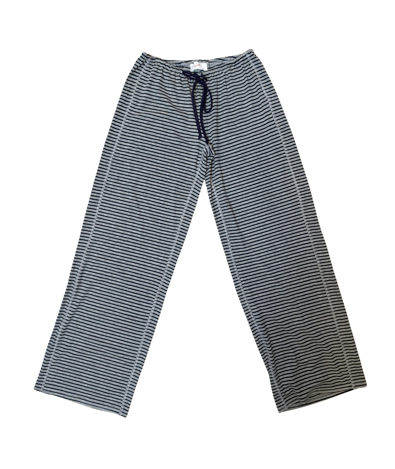 8apart Women Kirsten Grey/Navy Striped Lounge Pants