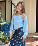 FBZ Girls Kathy Knit Cami Girls Casual Tops FBZ Flowers By Zoe Blue Y/S (7/8)