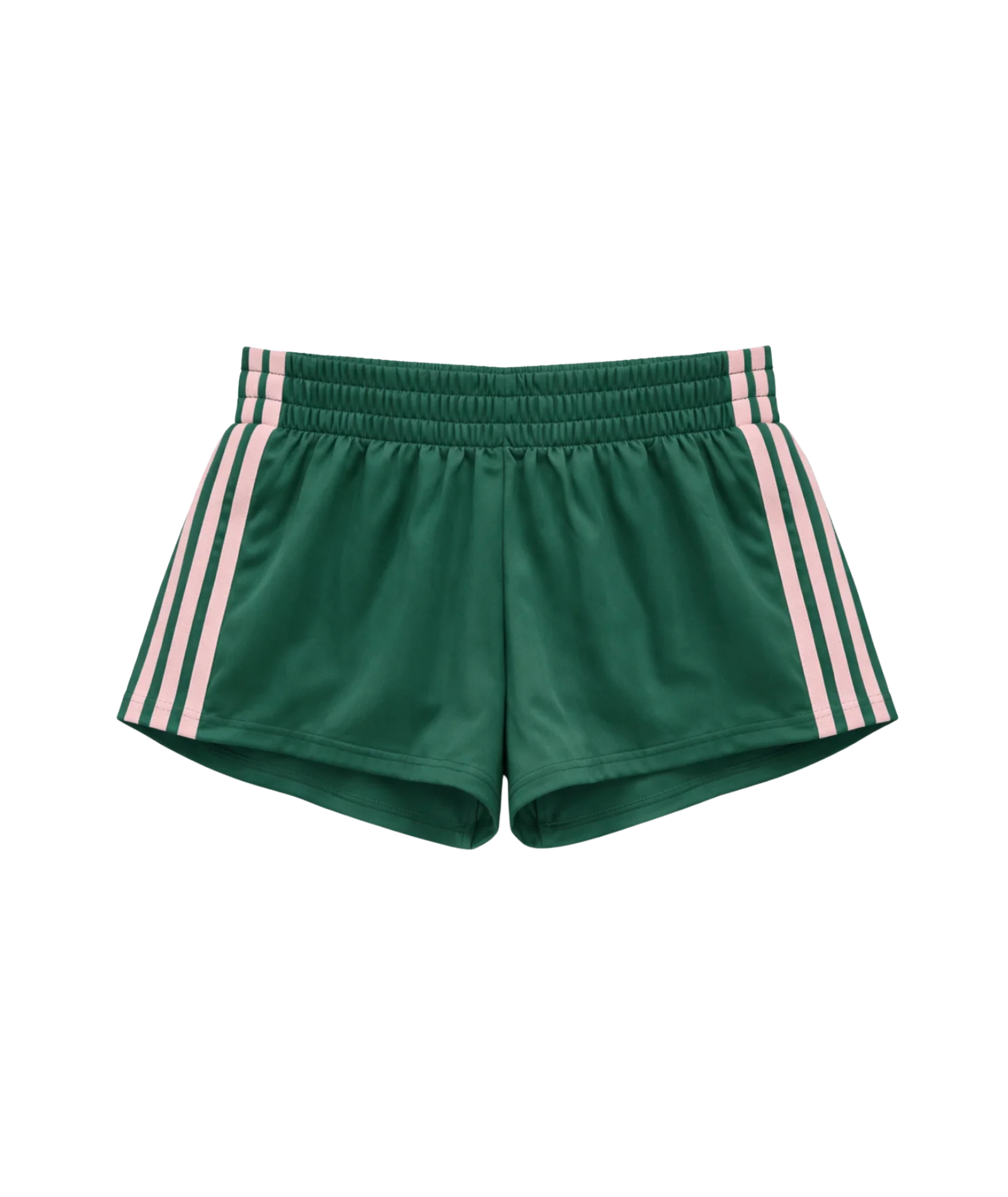 Katie J NYC Girls Jordyn Shorts Pine/Soft Pink Girls Casual Bottoms Katie J NYC Green Y/S (7/8)