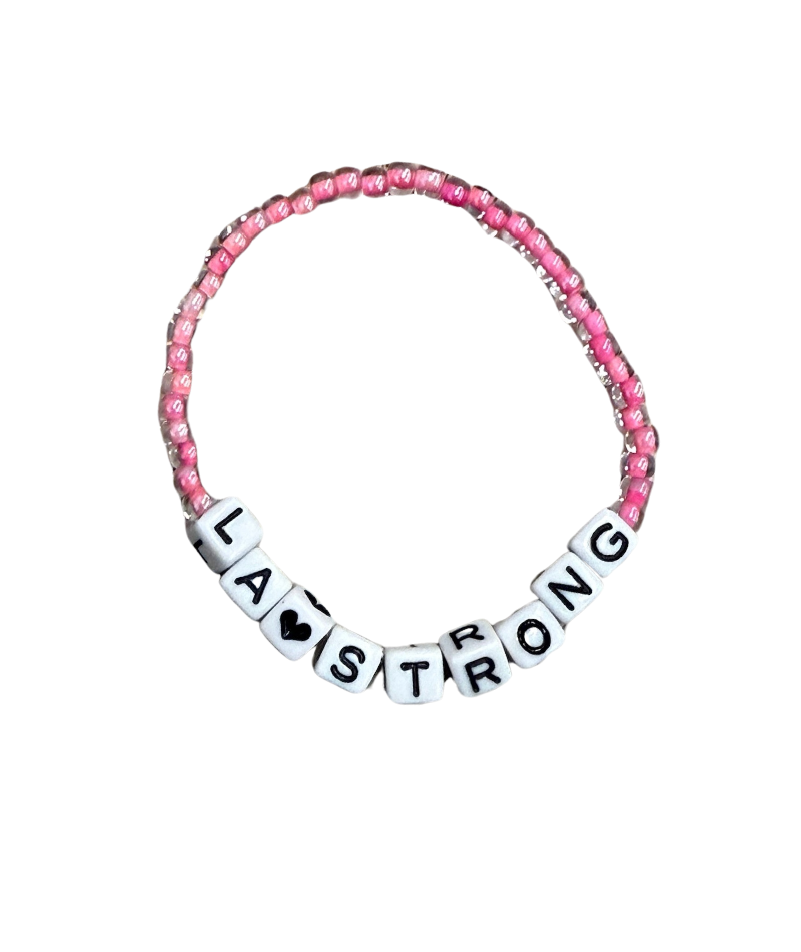 Arm Candy LA STRONG Bracelet Jewelry - Young Cori's Arm Candy Hot Pink