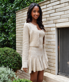 Love Shack Fancy Women Ferra Cardigan Honey Gold Womens Casual Tops Love Shack Fancy